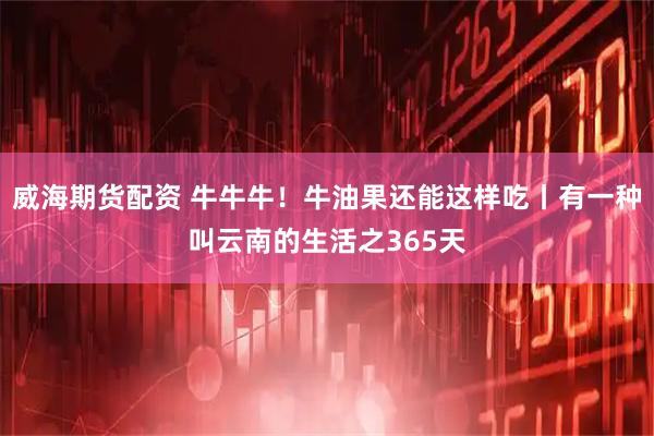 威海期货配资 牛牛牛！牛油果还能这样吃丨有一种叫云南的生活之365天